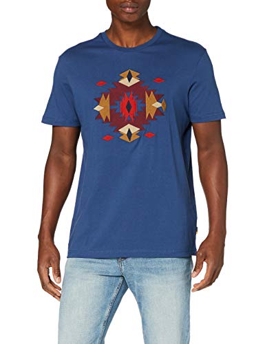 Springfield 5Mi Embroidery-c/13 Camiseta, Azul (Medium_Blue 13), M (Tamaño del Fabricante: M) para Hombre