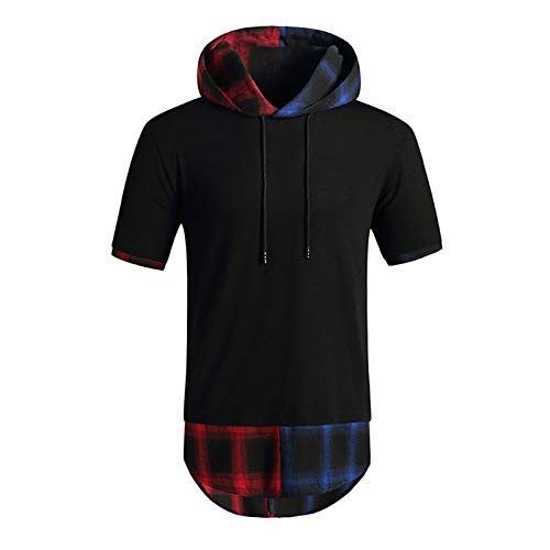 SSBZYES Camisetas De Manga Corta para Hombre Camisetas De Verano para Hombre Sudaderas con Capucha para Camisetas con Capucha Código Europeo Moda Hip-Hop con Capucha Camisetas Casuales De Manga Corta