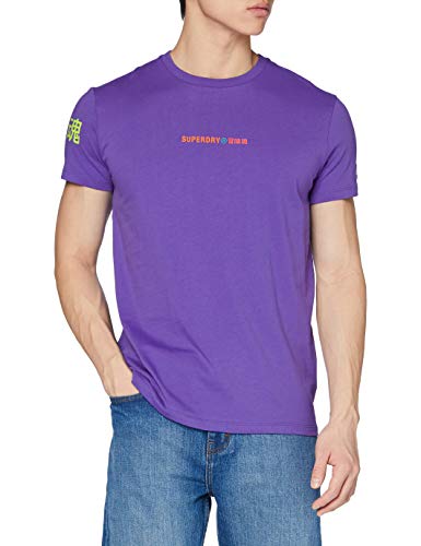 Superdry Sportstyle NRG tee Camiseta, Purple Opulence, XL para Hombre