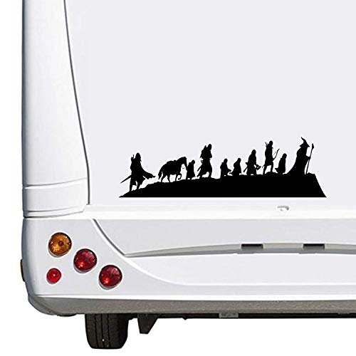 SUPERSTICKI Lord of The Rings Skyline Karavane Caravana Camping Holiday Vacaciones aprox. 30 cm Pegatina para coche Womo Wowa