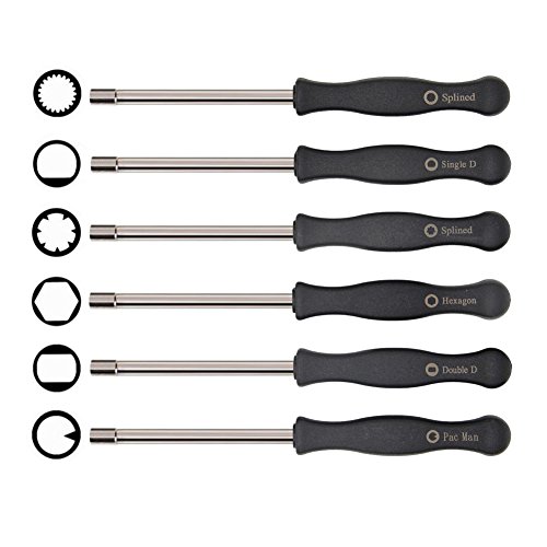 SWNKDG Carburador Juego de destornilladores Herramientas 6pcs apto para Husqvarna 125, 135, 136 137 141 142 235 235e 236 236e 240 240E 435 435e 440E de McCulloch Partner Poulan Sierras