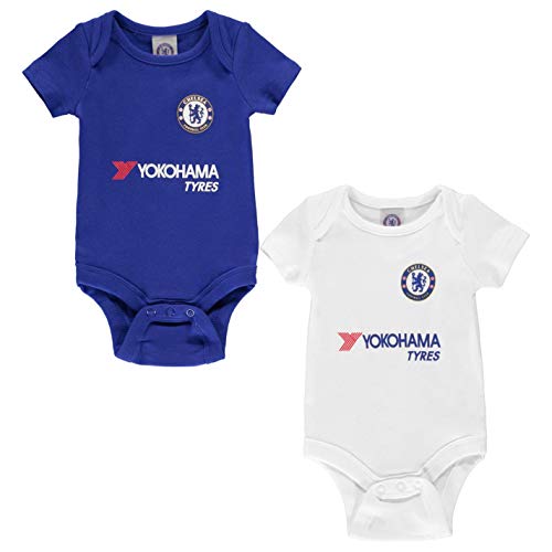 Team - Body de fútbol para niño, algodón Chelsea 12-18 Meses