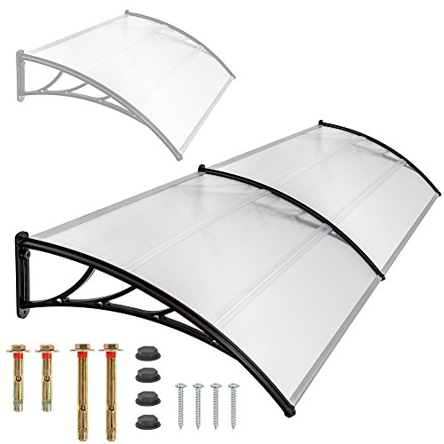 TecTake MARQUESINA Techo TOLDO Dosel para Puertas PROTECCIÓN - Varias tamaños - (Tamaño: 200 cm | No. 401266)