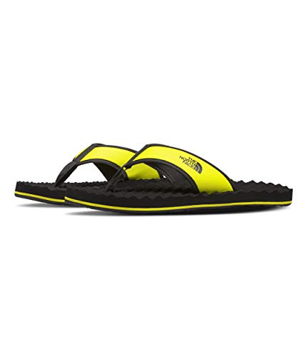 The North Face Men's Base Camp Flip-Flop ll, TNF Black/Sulphur Spring Green, 8