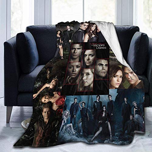 The Vampire Diaries Blankets Throws Soft Plush Fuzzy Suitable for Teens Women in The Bedroom Couch Bed Office Sofa All Season