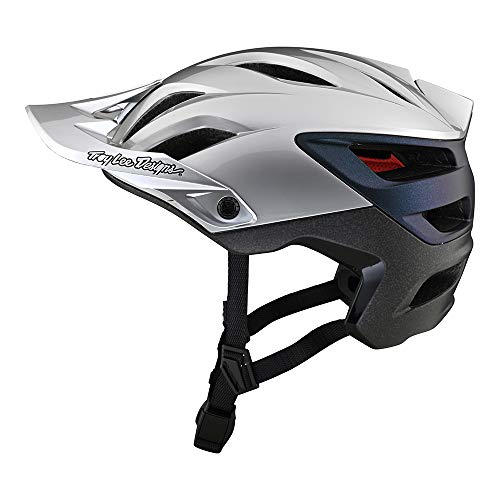 Troy Lee Designs Casco de bicicleta A3 MIPS Uno Silver/Electro Medio/Grande