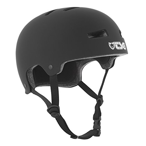 TSG Evolution Solid Color Casco de Skateboarding, Unisex Adulto, Negro (Satin Black), L/XL (57-59 cm)