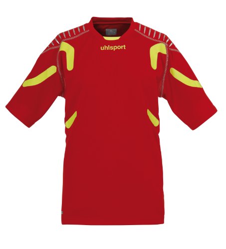 uhlsport Portero Tech Camiseta KA, Primavera/Verano, Unisex, Color Rot/fluogelb, tamaño Extra-Large