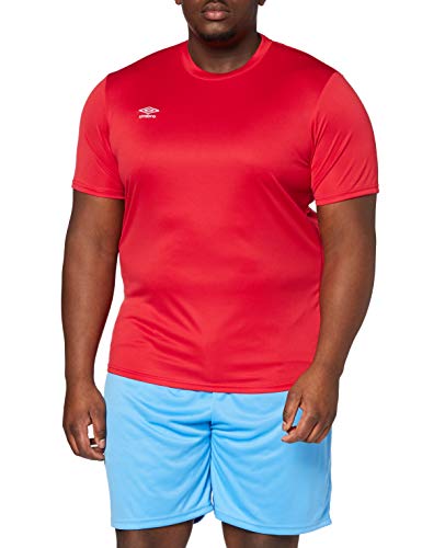 UMBRO Oblivion Camiseta de fútbol, Hombre, Rojo, XL