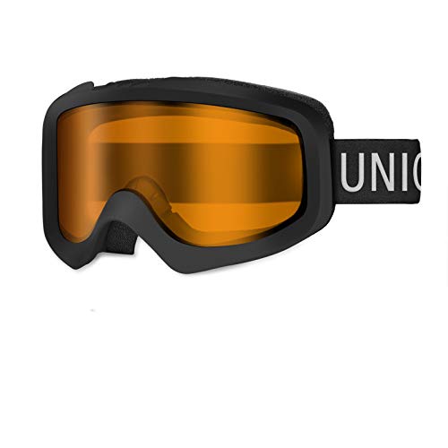 Unigear Gafas de Esquí OTG Esquiar Protección UV 400 Snowboard Revo Lentes Doble Anti-Niebla Anti-Reflejo de Nieve para Adulto Mujer Hombre