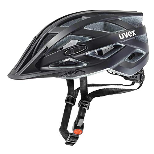 Uvex I-Vo CC Casco de Ciclismo, Unisex Adulto, Black Mat, 56-60 cm