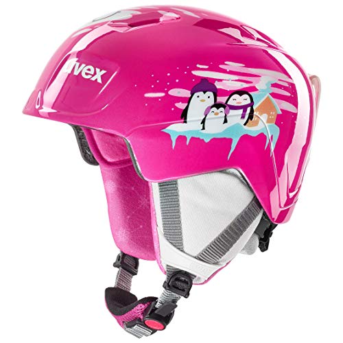 uvex Manic Casco de esquí, Niños, Rosado, 46-50 cm