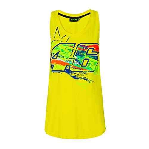 Valentino Rossi Vr46 Classic - Camiseta de Tirantes para depósito, Camiseta de Tirantes, CANVR46CWY, Jaune, M