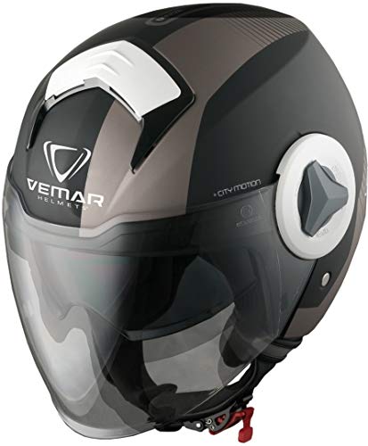 Vemar Breeze Radar Casco jet Negro Mate/Gris L