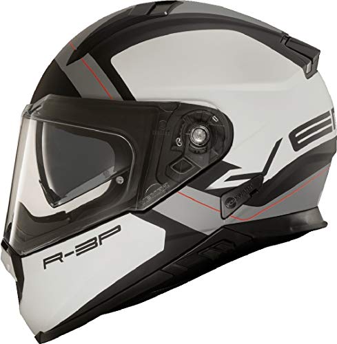 Vemar Matt White-Silver 2019 Zephir Mars - Casco de moto