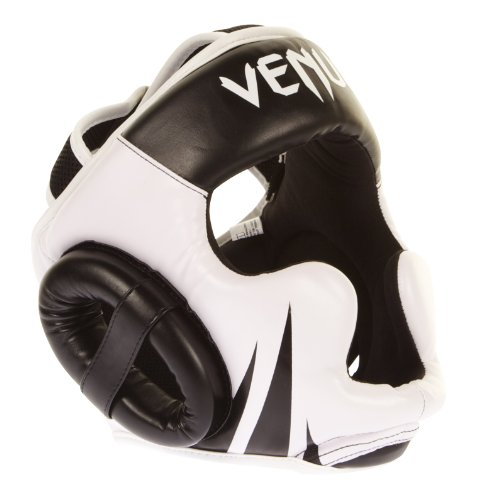 VENUM Challenger 2.0 Casco MMA, Unisex Adulto, Negro/Blanco, Talla Única