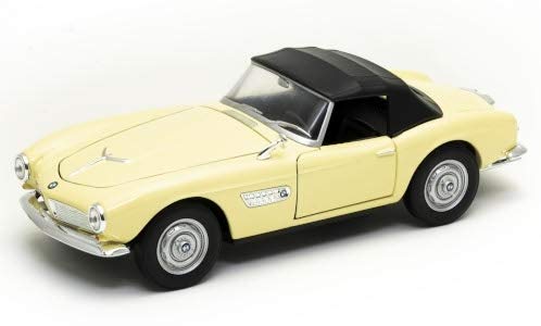 Welly NEK Models WEL24097H.CREAM Compatible con BMW 507 Beige Claro Capota Cerrada 1:24 Modelo Listo