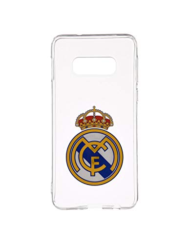 Wondee Global Services Carcasa Negra con Escudo a Color del Real Madrid Club de Futbol para Samsung S8 Plus