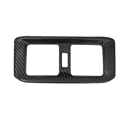 WOVELOT Aire Acondicionado y Climatización Vent Cubierta del Enchufe del Ajuste del Reposabrazos Box Medio Paquete Trasera para Rav4 Carbon Fiber Car Styling Estilo Caliente