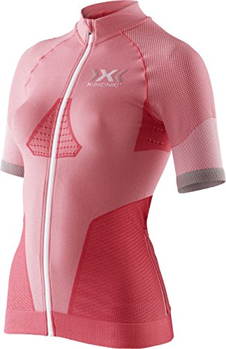 X-Bionic Mujer Ciclismo Lady Race EVO OW SH SL Camiseta, Primavera/Verano, Mujer, Color Pink Paradise/Pearl Grey, tamaño Small