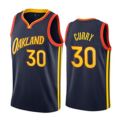 XHDH Uniforme de Baloncesto para Hombres, Golden State Warriors # 30 NBA Curry Baloncesto Uniforme Suelto y cómodo Chaleco Deportivo sin Mangas Top Camisetas,M