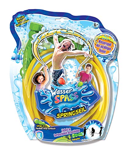 Xtrem Toys- Comba de Saltar con Agua, diversión Chispeante para niños a Partir de 6 años, Ideal, Verano, Simplemente conectar a la Manguera de jardín, Color carbón (00320)