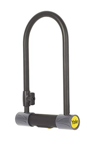 Yale YUL2/13/230/1 High Defendor U - Candado para bicicleta (color plateado y negro)