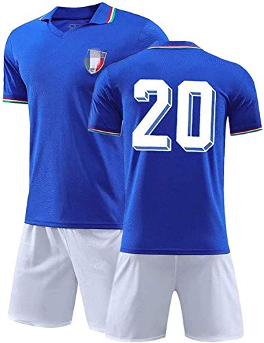 YTTde 1982 Conjunto De Camiseta De Italia No. 20 Maradona, Traje De Rey Retro Conmemorativo De Campeón De La Copa del Mundo,XXL