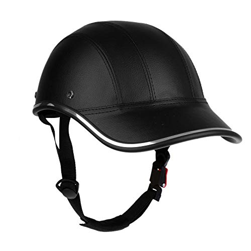 Yuan Ou Casco Bicicleta Casco de Ciclismo Ajustable Unisex Gorra de béisbol Anti UV Seguridad Casco de Bicicleta Hombres Mujeres Casco de Bicicleta de Carretera para Patinaje MTB Negro