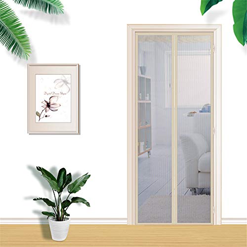 YUNSW Puerta De Pantalla Suave Magnética De Verano, Cortina De Encriptación Mute Anti-Mosquito Stripe, Puerta De Pantalla De Banda Magnética