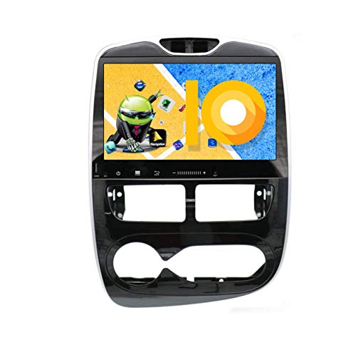 ZWNAV 10.1 pulgadas Android 9.0 coche estéreo navegación GPS para Renault Clio 2013-2016, Europa 49 Country Mapping, reproductor de DVD, SWC, Wifi, Bluetooth, pantalla táctil IPS