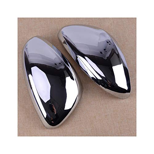 ZXCVBNM Repuesto Espejo Cap Chrome Chrome ATT Fit For Peugeot 2008 2013 2014 2015 2016 2017 2017 2017 Carcasa Tapa Cubierta del Espejo