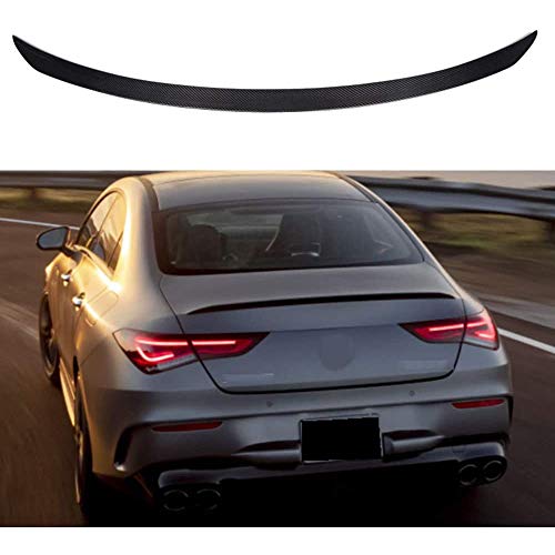 ZYLFP Spoiler Trasero para Mercedes Benz CLA Clase C118 W118 Sedan CLA63 2020 2021, AleróN Trasero De Fibra De Carbono Car Rear Trunk Techo Spoiler Lip Style Accesorios