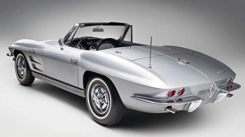 1963 1967 Chevrolet C2 Corvette V6 - Reproducción Lienzo - Arte Enmarcado Impresión De Lienzo