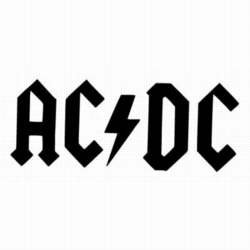 1st-Class-Designs ACDC Funny Symbol Funny Bumper Sticker Car Van Bike Sticker Decal Free P&P