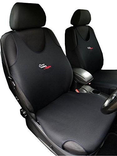 2 CAMISETA DE CHALECO FRONTAL NEGRO PROTECTOR DE CUBIERTA DE ASIENTO DE COCHE PARA CHEVROLET MATIZ