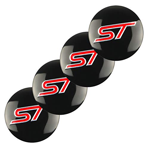 4pcs 56mm ST Wheel Hub Caps Center Cover Sticker Compatible con Ford Focus 2 3 MK2 MK3 Ranger Fiesta Fusion Kuga Mondeo MK4 Accesorios