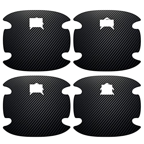 4pcs Puerta de la puerta de la puerta Pegatinas de fibra de carbono Productos automáticos para citroens C1 C3 C4 C5 C6 C-Elysee VTS Picasso Cross Cactus C4L DS3 DS5 ( Color Name : 4pcs Citroen Black )