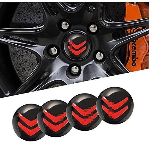 4Pcs Tapas De Cubo De Centro De Rueda para Citroen C4 C5 C6 C8 C2 C3 C-Elysee AX DS 60mm, Coche Logo Emblem Wheel Center Rim Hub Caps Pegatinas Compatible