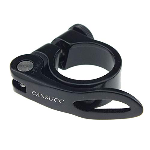 Abrazaderas para sillín de bicicleta, 34,9 mm, de aleación de aluminio, para 34,9 mm (negro)