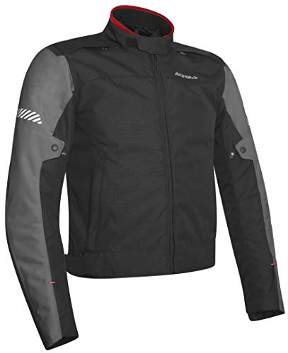 Acerbis Discovery Ghibly - Chaqueta textil para moto, color negro/gris