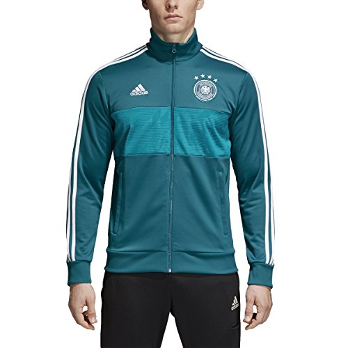 adidas Camiseta de Manga Corta para Hombre de Alemania, 3 Rayas, para Hombre de Alemania, 3 Rayas, Hombre, CF2467, Verde, XXL