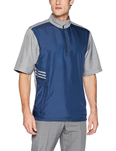 adidas Club Short Sleeve Wind Jacket Chaqueta, Hombre, Azul Marino, Large