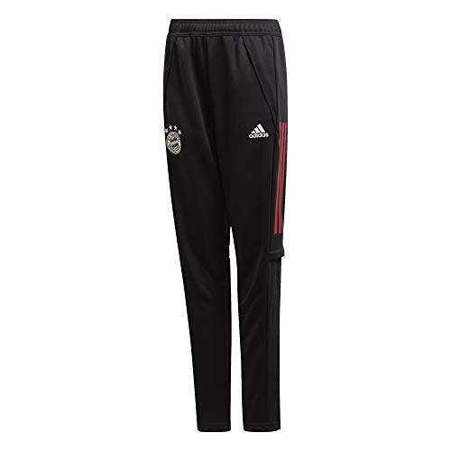 adidas FC Bayern Munchen Temporada 2020/21 FCB TR PNT Y Pantalón Entrenamiento, Niño, Negro/Rojfcb, 140