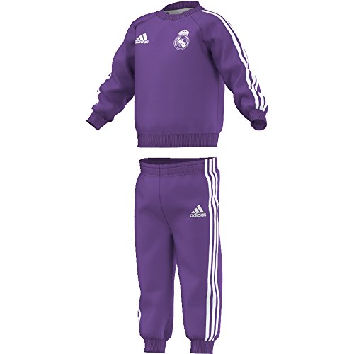 adidas Real Madrid 3S Bbyjogg Conjunto, Morado (Vioray), para niños de 9-12 Meses