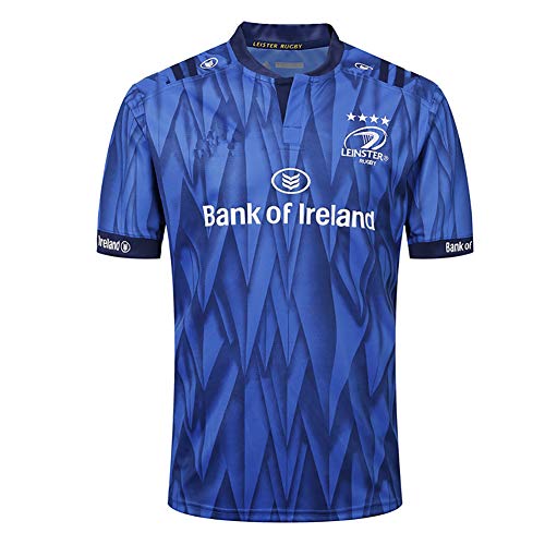 AFDLT Hombre Rugby Jersey 2019 Leinster en casa y Fuera World Cup Child Casual Verano Cuello Redondo CháNdales Copa Mundial Ropa de Futbol,Blue,S