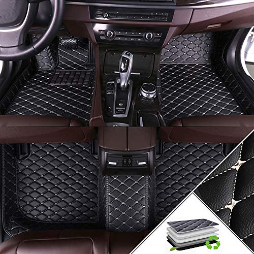 ALLYARD para CLA 14-19 180 200 220 260 4Matic Alfombrillas para Coche Antideslizantes Moqueta Impermeable automóviles Alfombrilla XPE Cuero Alfombra de Coche Accesorios Negro y Beige