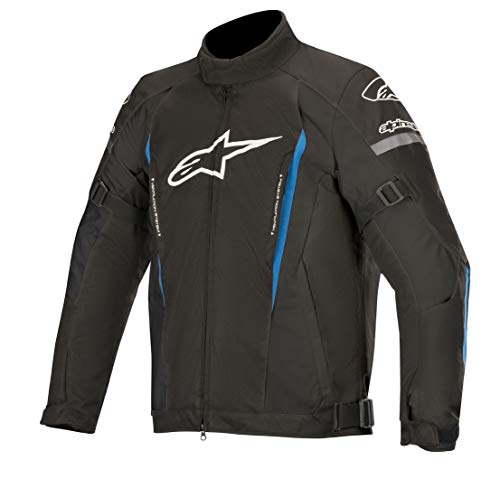 Alpinestars Chaqueta moto Gunner V2 Wp Jacket Black Bright Blue, Negro/Azul, M