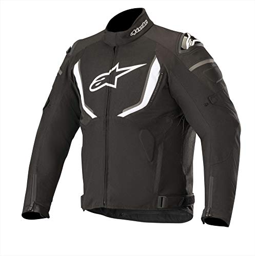 Alpinestars Chaqueta moto T-gp R V2 Waterproof Jacket Negro Blanco, Negro/Blanco, M