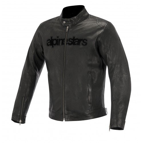 Alpinestars Huntsman - Chaqueta para moto, piel, color negro, talla 58